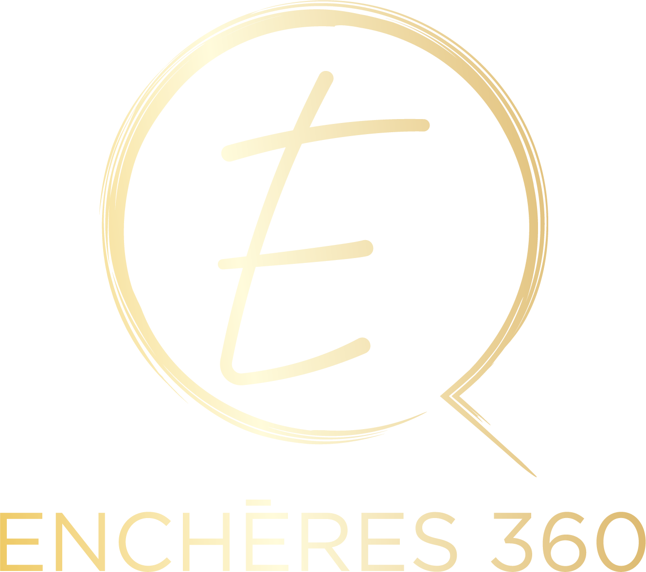 Logo encheres 360 fond noir