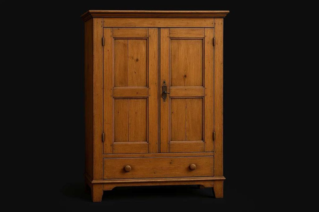 armoire antique en pin